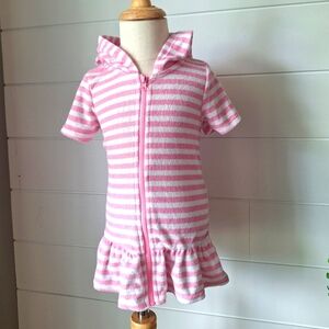 Striped Pink Swim Cover